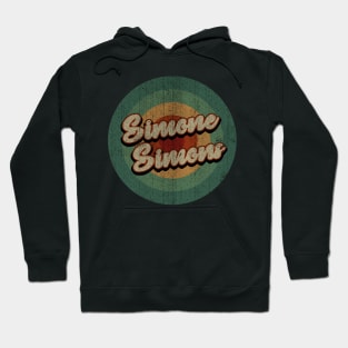 Circle Retro Vintage Simone Simons Hoodie